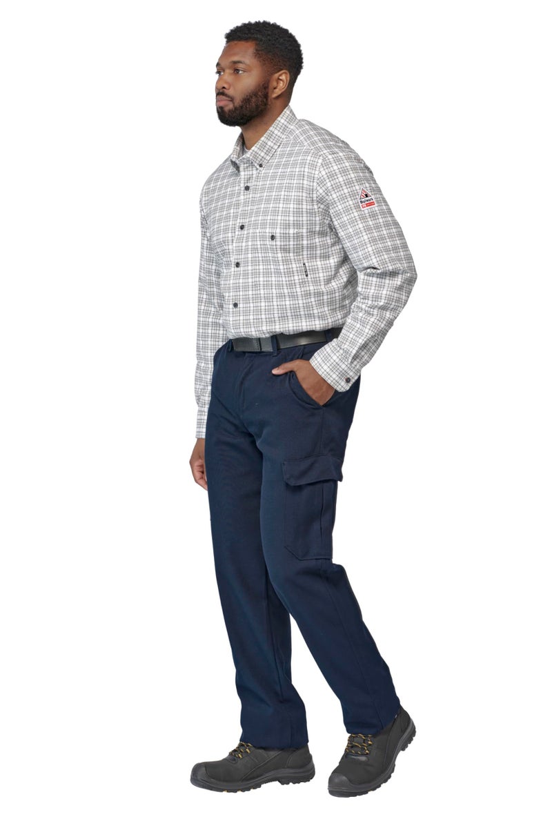 Bulwark FR Mens Lightweight Cargo Work-utility-pants, Navy, 32W X 30L US - Image 5